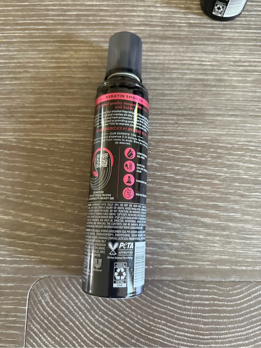 NWT TRESemme Keratin Smooth Blowout Weightless Whipped Shaping Mousse